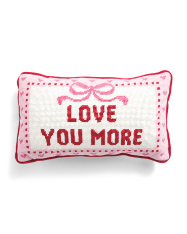 9x15 Love You More Needlepoint Pillow | Throw Pillows | Marshalls | Marshalls