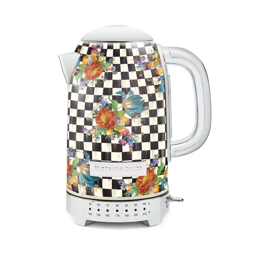 Courtly Flower Market Electric Kettle | MacKenzie-Childs