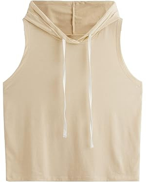 SweatyRocks Women's Workout Tank Tops Sleeveless Running Athletic Hoodie Sports Gym Exercise Tops... | Amazon (US)