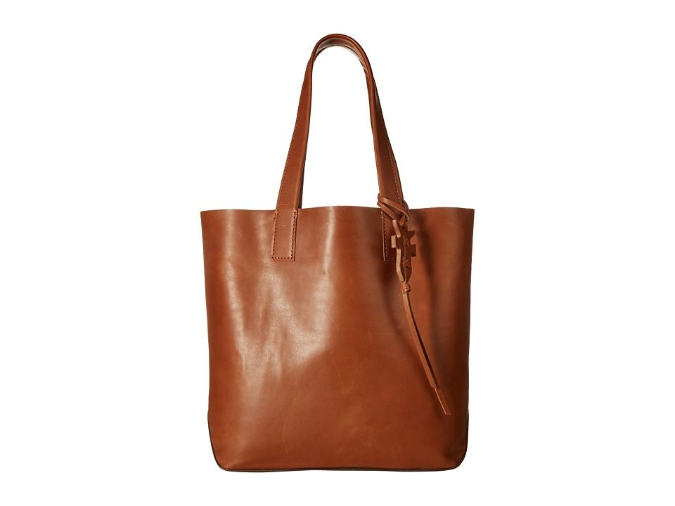 Frye - Carson Tote (Cognac Oiled Veg) Tote Handbags | Zappos