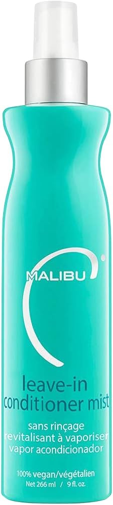 Malibu C Leave In Conditioner Mist - Moisturizing Heat Protectant & Hair Detangler Spray - Leave ... | Amazon (US)