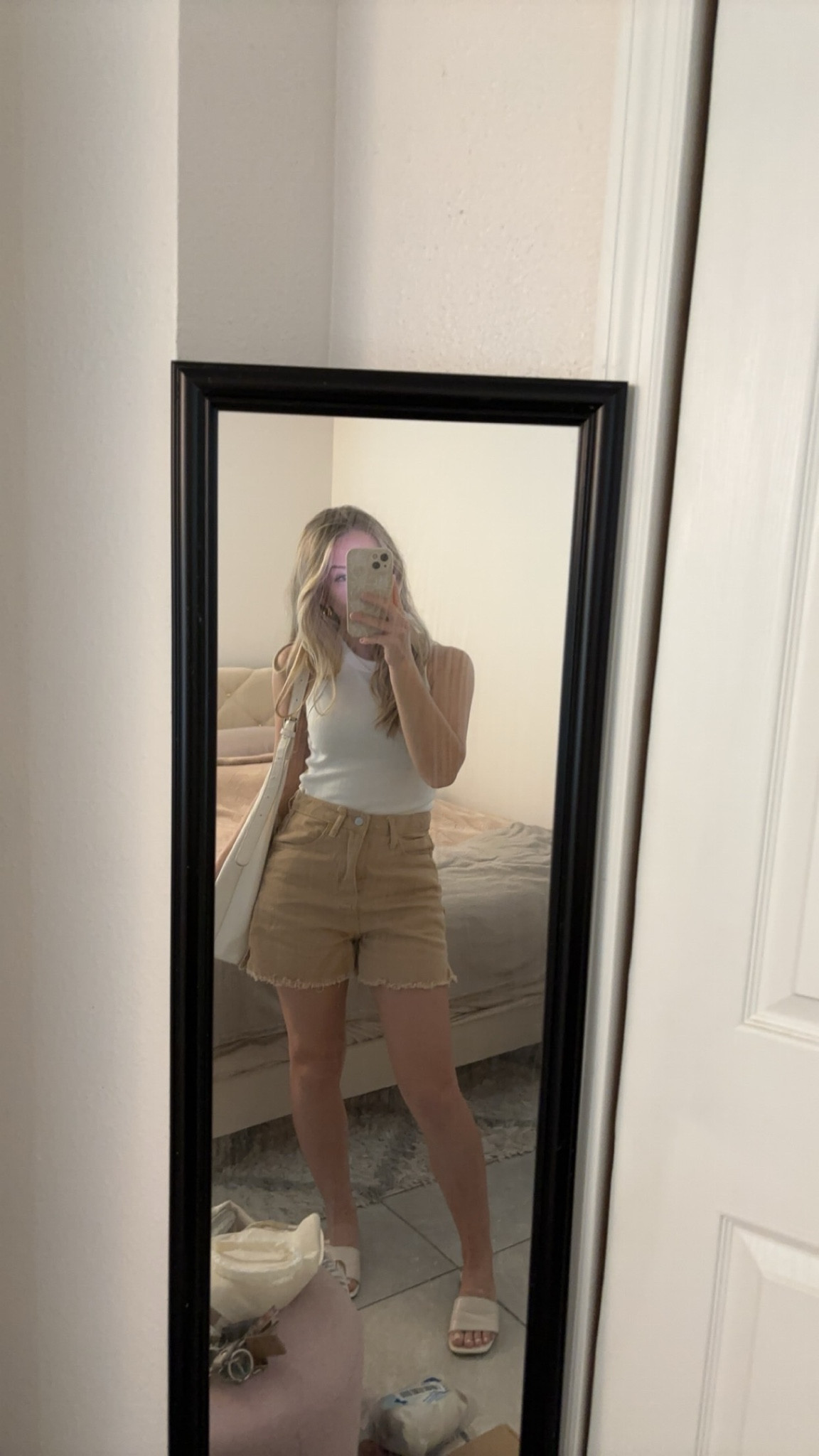 Khaki shorts outfit idea🫶🏻 tank top is under $20 and true to size!

#LTKootd #LTKSeasonal