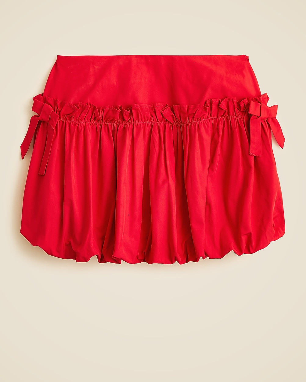 Girls' bow bubble skirt in taffeta | J. Crew US