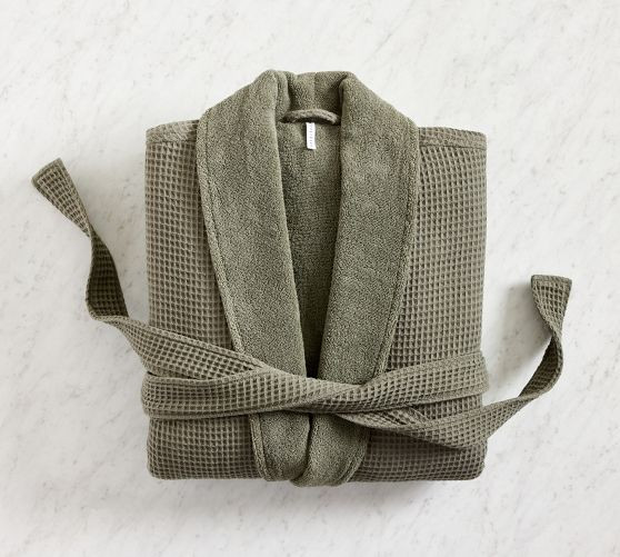 Waffle Weave Resort Robe | Pottery Barn (US)