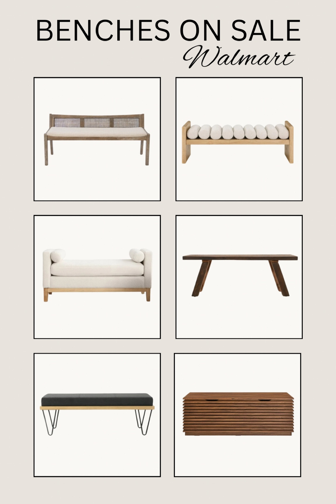 Benches on sale at Walmart!

#benches #neutralhome #bench #homedecor #furniture #onsale #affordable #homefind

#LTKsale #LTKcasa

#LTKHome