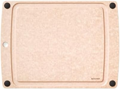 Epicurean All-In-One Cutting Board with Non-Slip Feet and Juice Groove, 17.5" × 13", Natural/Bla... | Amazon (US)