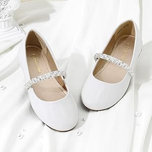 DREAM PAIRS Girls Toddler/Little Kid/Big Kid Serena-100 Mary Jane Ballerina Flat Shoes | Amazon (US)