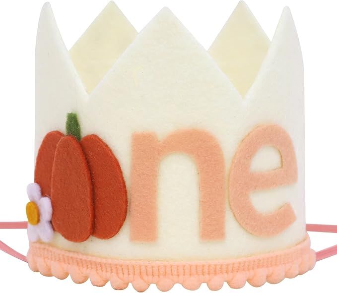 Little Pumpkin 1st Birthday Crown - Floral Pumpkin Birthday Crown, Pumpkin Birthday Decorations, ... | Amazon (US)