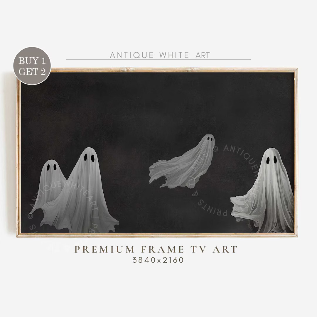 Halloween Frame TV Art Frame TV Art File Ghost Art - Etsy Peru | Etsy (US)