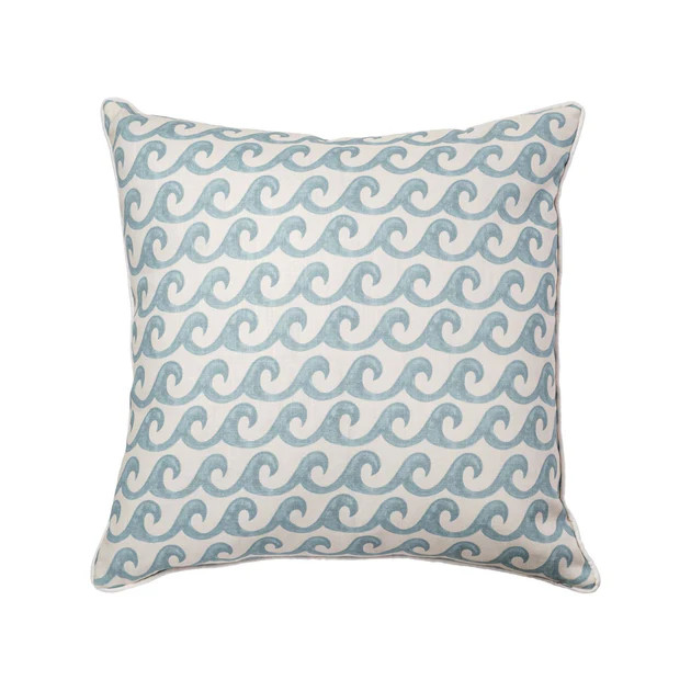 Swell Decorative Pillow in Mist with Insert | Cailini Coastal