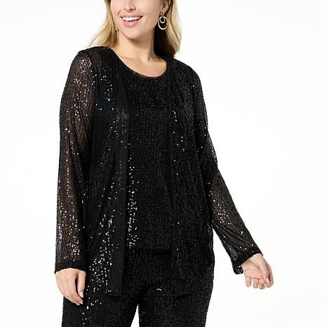 Antthony Sequin Knit Cardigan | HSN