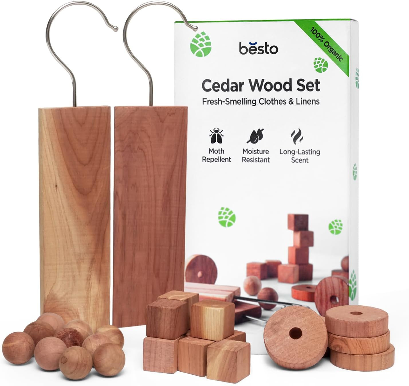 Cedarwood Moth Repellent for Wardrobes, 28 Pcs 100% Natural Cedar Wood Discs, Cedar Wood Rings & ... | Amazon (UK)