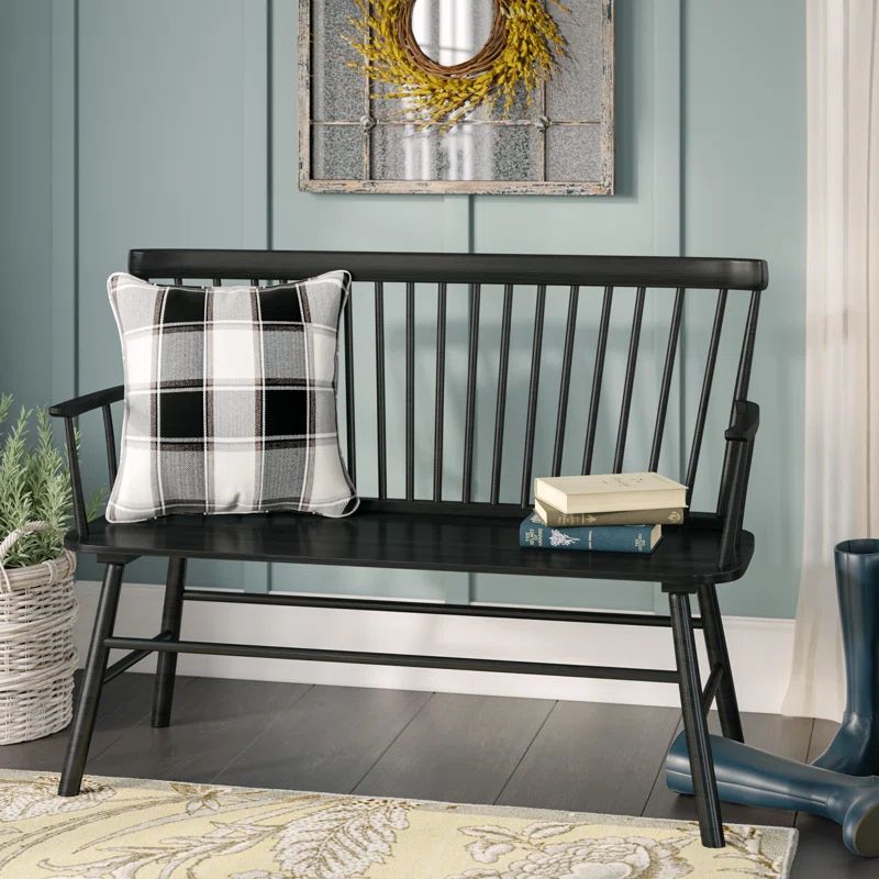 Astride Wood Bench | Wayfair Professional