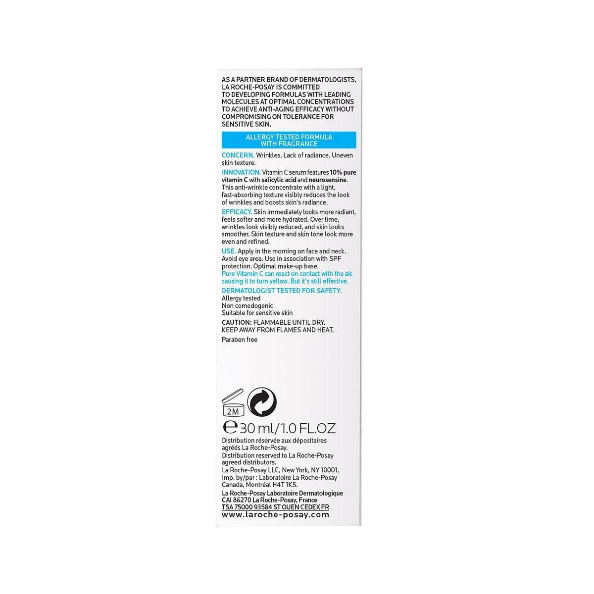 La Roche Posay Pure Vitamin C Face Serum with Hyaluronic Acid & Salicylic Acid, Anti Aging Face S... | Target