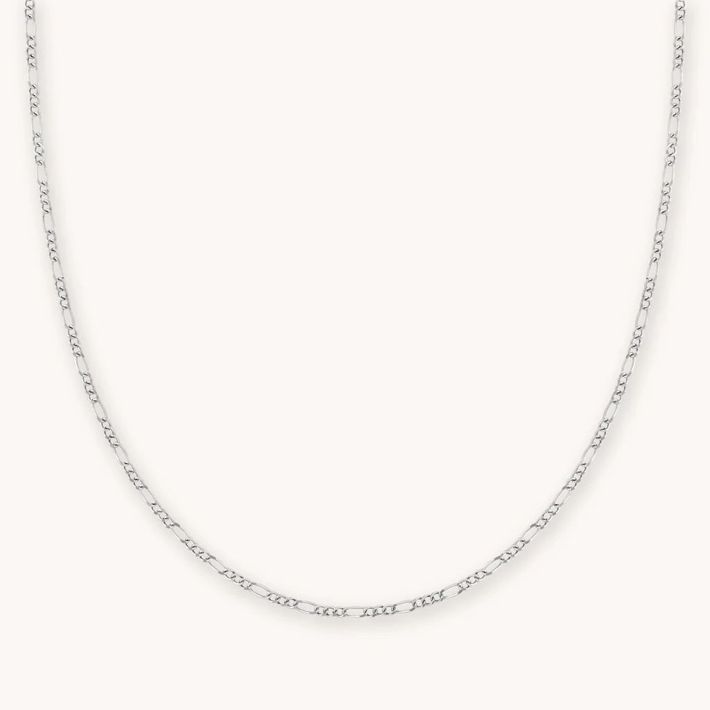 Figaro Chain Necklace in Silver | Astrid and Miyu