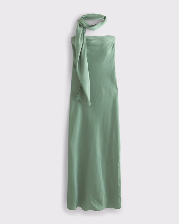 The A&F Julia Strapless Scarf Maxi Dress | Abercrombie & Fitch (US)