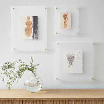Modern Acrylic Frames - Brass | West Elm (US)