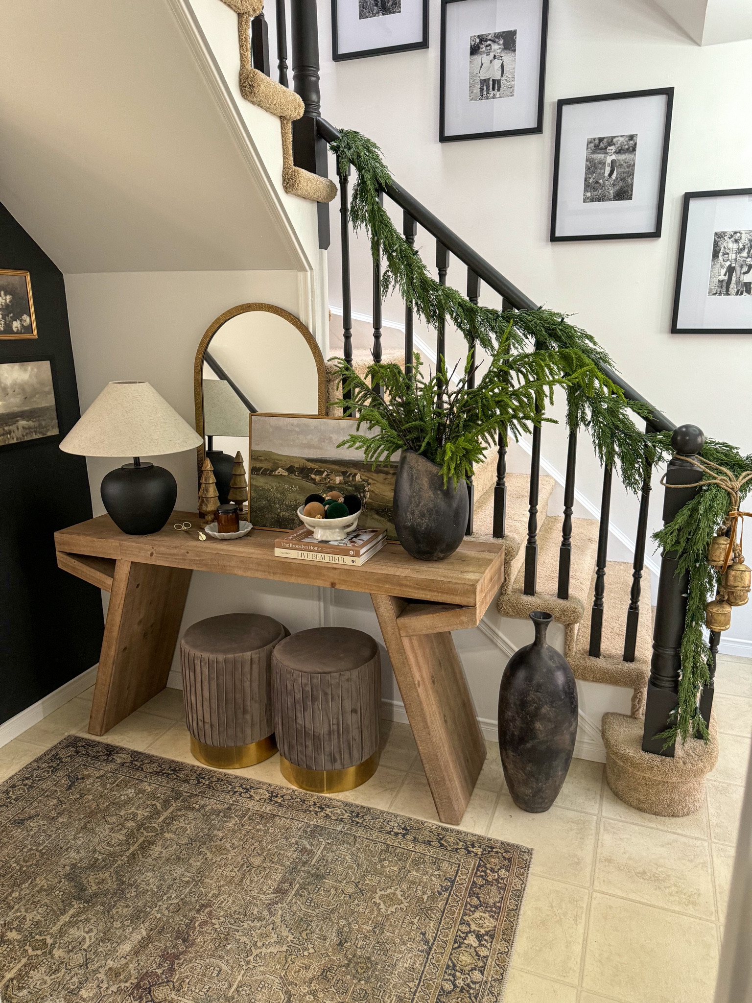 Modern organic home finds! I love this unique console table and doesn’t it look pretty all decked out for the holidays!

@wayfair #wayfair #wayfairpartner #homefinds #modernorganic #consoletable #garland #decor #cozyhome

#LTKHoliday #LTKSeasonal #LTKHome