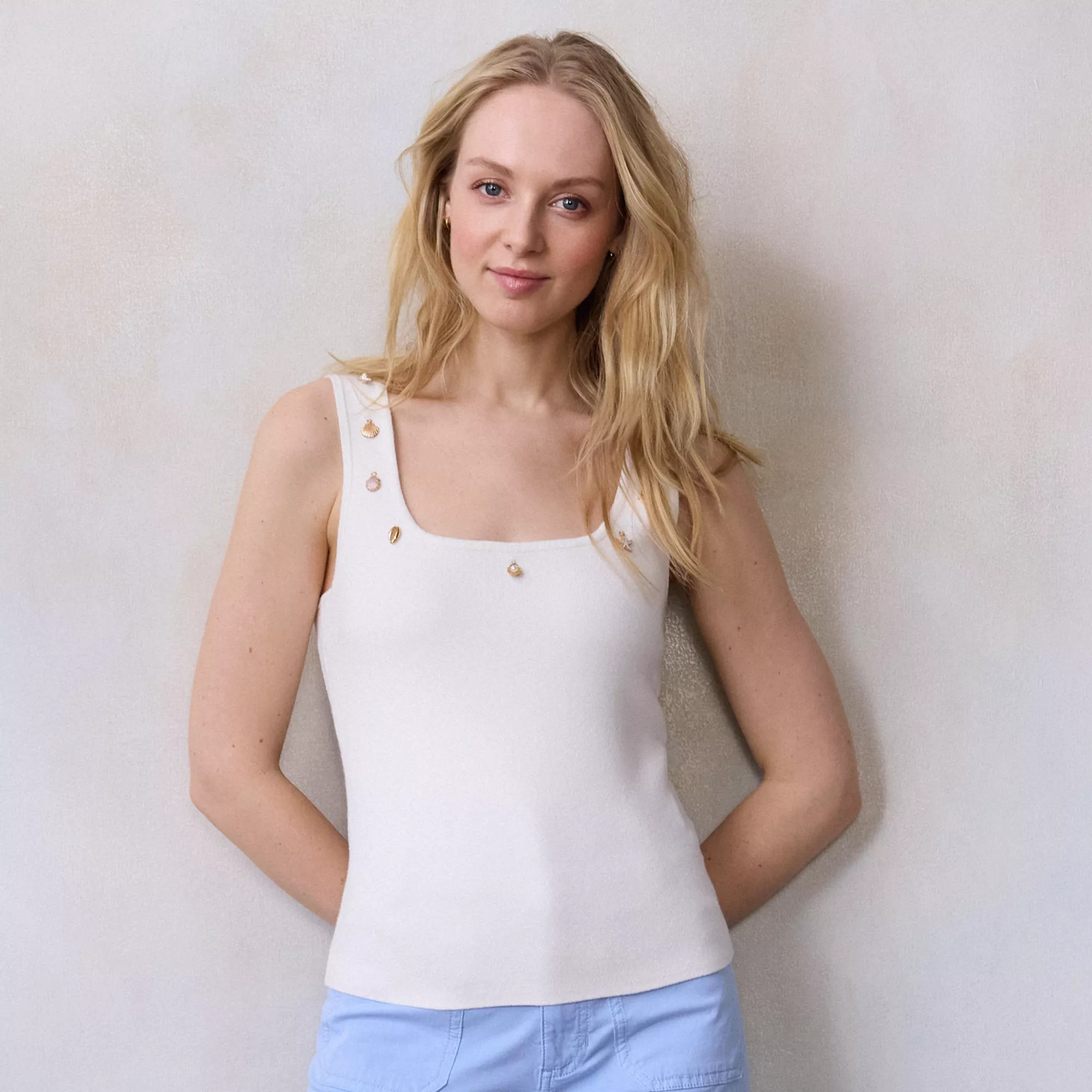 Women's LC Lauren Conrad Charm Sweater Tank Top | Kohl's