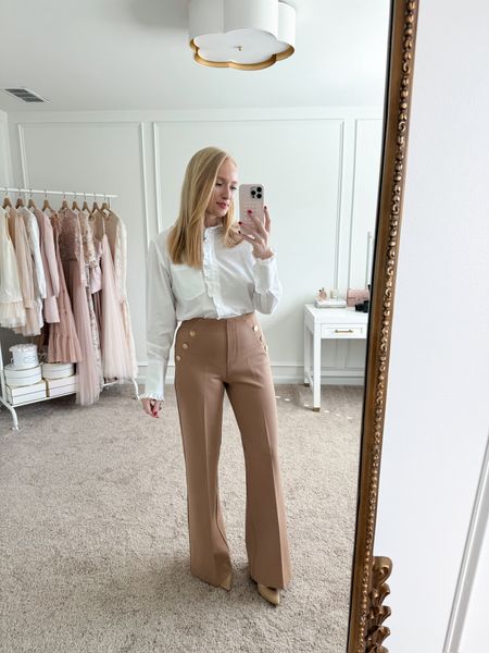 Another great workwear look. I love these perfect pants from Spanx. I paired them with this white ruffle blouse from J.Crew and Amazon heels  

Use the code AMANDAJOHNxSPANX to save!

#LTKshoecrush #LTKworkwear #LTKstyletip