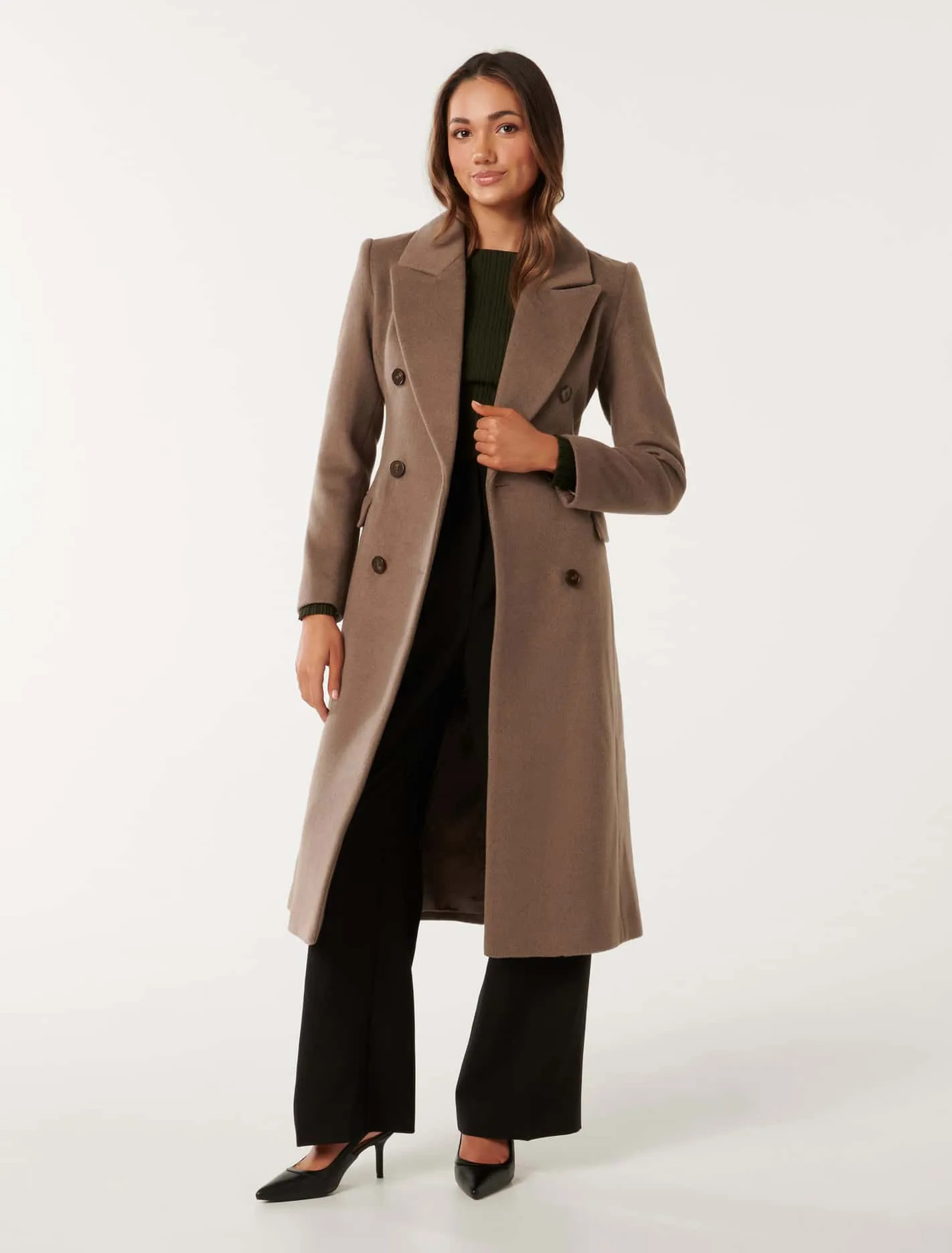 Charlotte Petite Wrap Coat | Forever New (UK & IE)