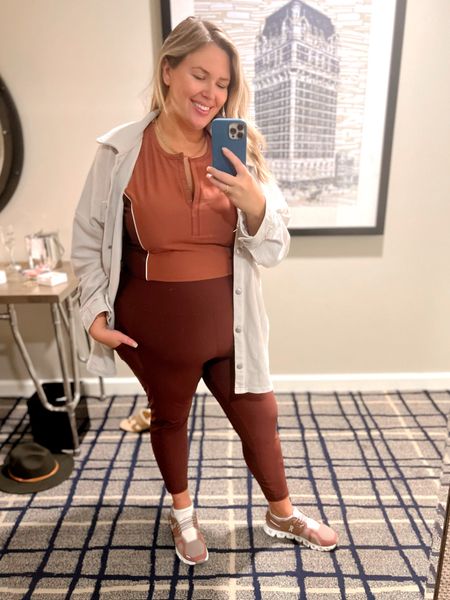 Sale alert on these athleisure pieces I wear to travel in! 40% off! I wear an Xxl and they fit like a true 2x! 

#LTKfit #LTKcurves #LTKunder50