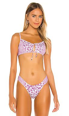 Bananhot Diana Bikini Top in Pink Tiger from Revolve.com | Revolve Clothing (Global)