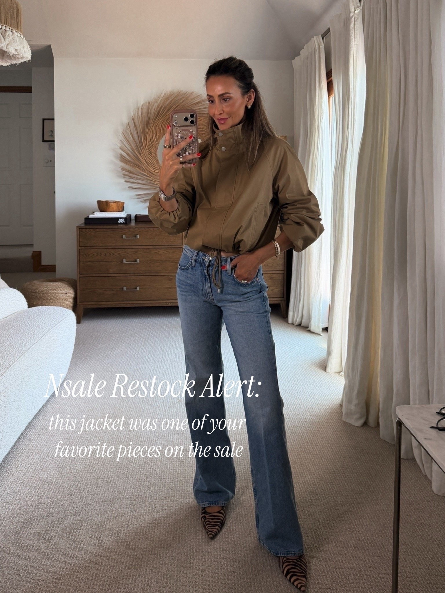Nordstrom sale: your favorite outfit so far and they just restocked! These sporty boot cut jeans are the cutest with little booties in the fall but dressing them up with a little pointy toe heel for now

#LTKootd #LTKSeasonal #LTKOver40