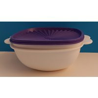 Vintage Tupperware Servalier Bowl With Purple Lid | Etsy (US)