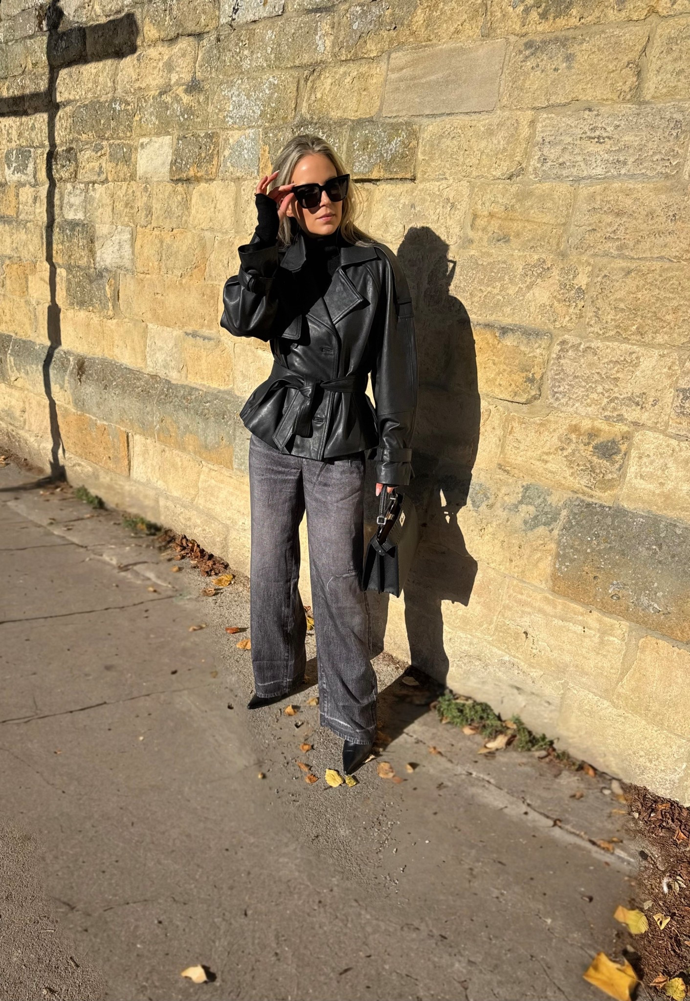 Day to night vibes with All Saints 💫 
Leather jacket of dreams, comes up true to size (I took a size XS) and the trousers I got in a UK6. They have a denim illusion so they’re more of a trouser and super comfortable with an elastic waistband. Ad

#LTKautumn #LTKuk #LTKwinter