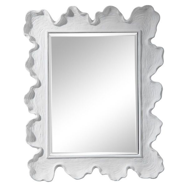 Sea Matte White Coral Coastal Mirror | Bellacor