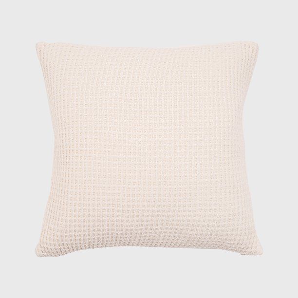 Evergrace Amor Chenille Knit Assent Pillow 20"x20",White ,1 Pack - Walmart.com | Walmart (US)