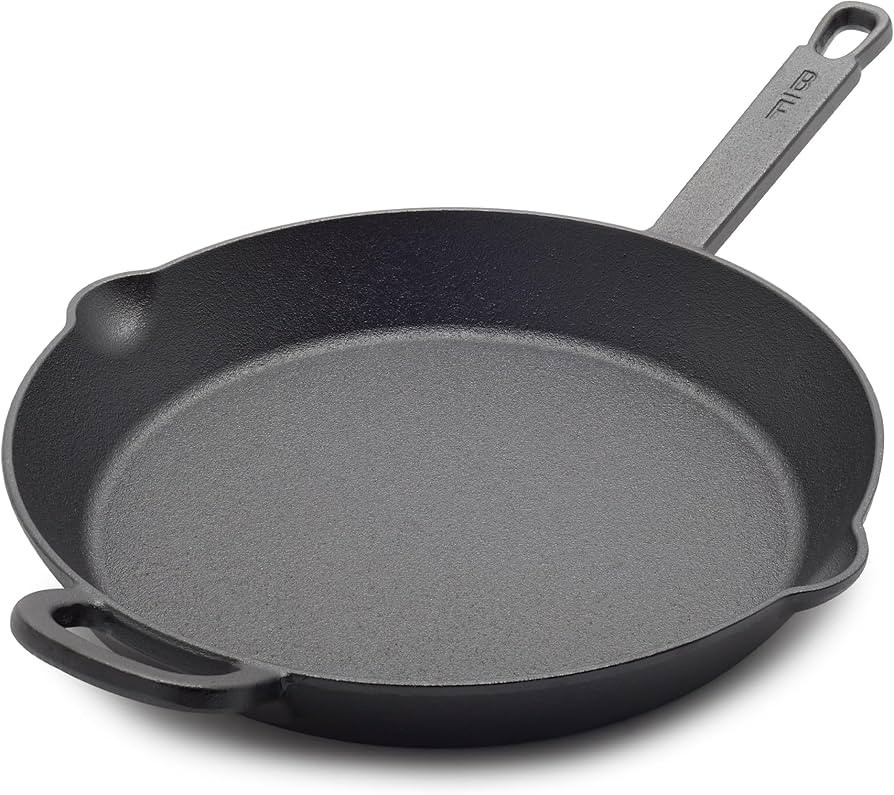 GreenPan x Bobby Flay 12” Cast Iron Pre-Seasoned Skillet with Helper Handle, Professional Grade... | Amazon (US)