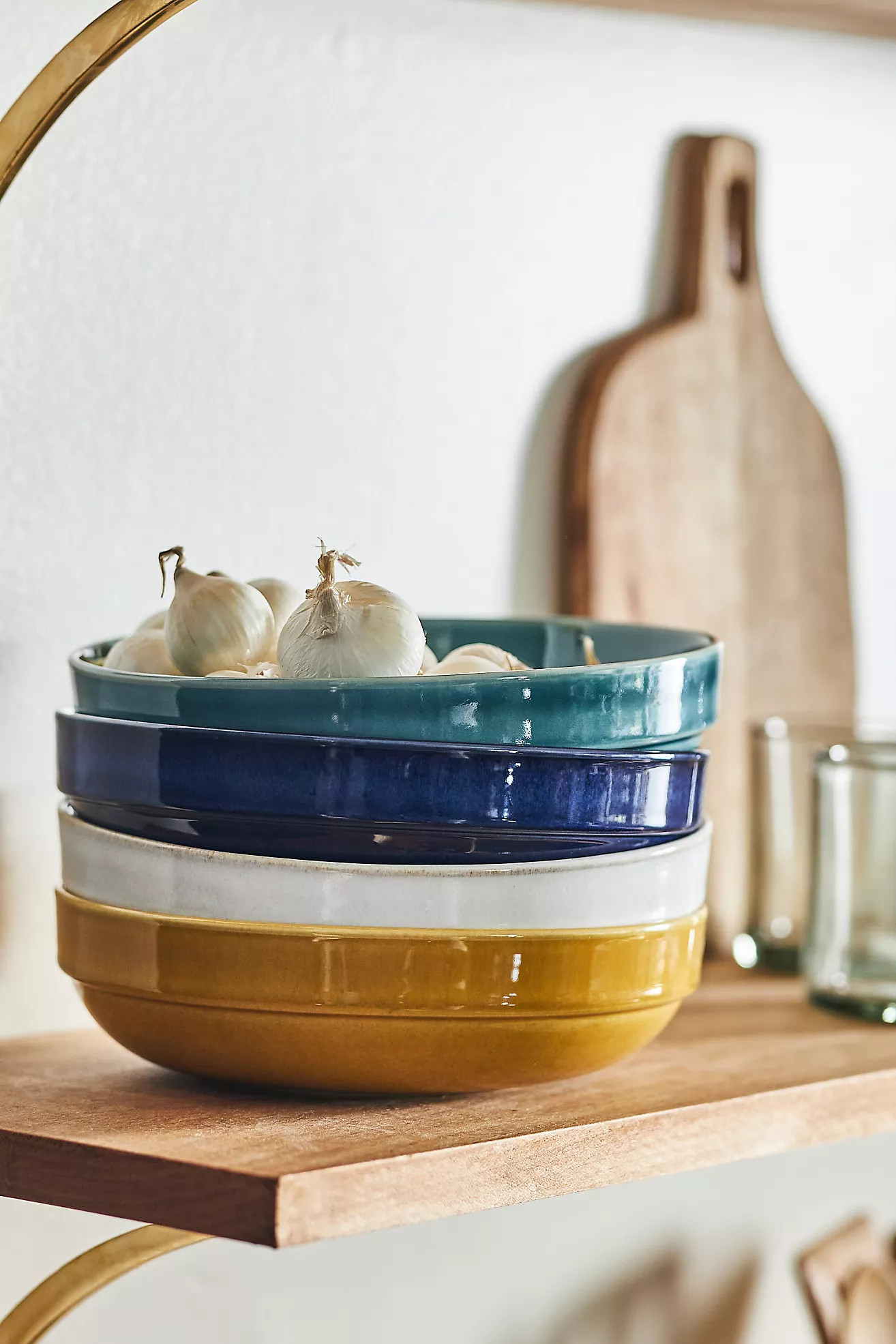 The Rowen Portuguese Stoneware Pasta Bowls, Set of 4 | Anthropologie (US)