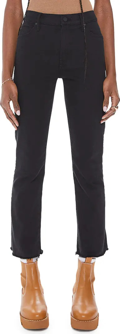 The Rascal High Waist Fray Hem Ankle Jeans | Nordstrom