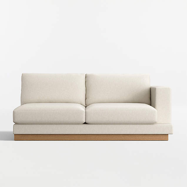 Tidal 2-Piece Sectional Sofa with Right-Arm Chaise + Reviews | Crate & Barrel | Crate & Barrel