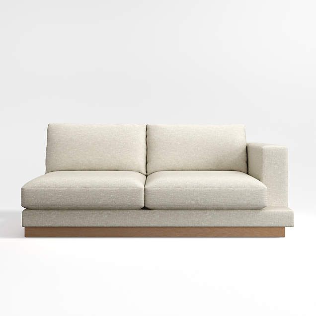 Tidal 2-Piece Sectional Sofa with Right-Arm Chaise + Reviews | Crate & Barrel | Crate & Barrel
