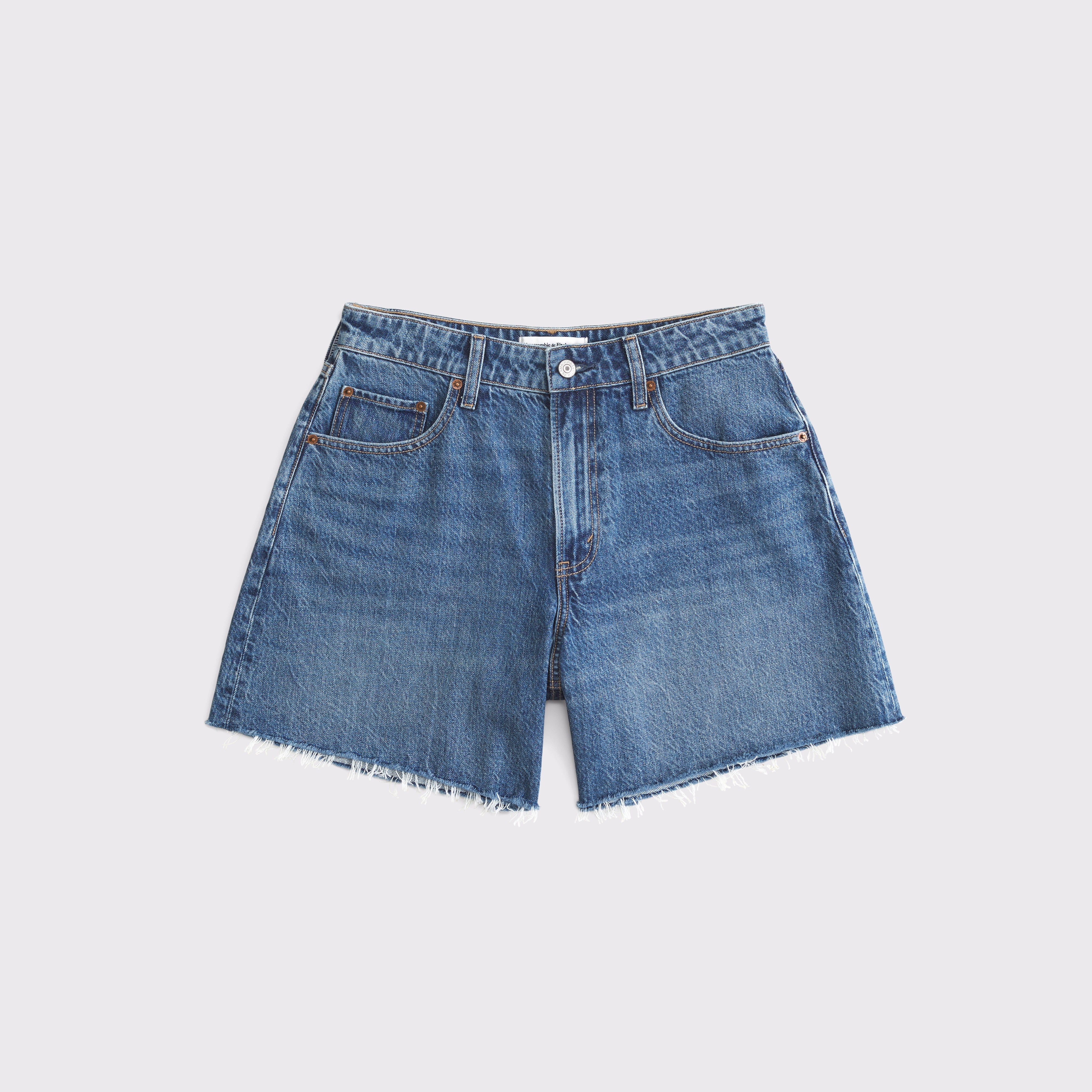 Curve Love High Rise Loose Short | Abercrombie & Fitch (US)