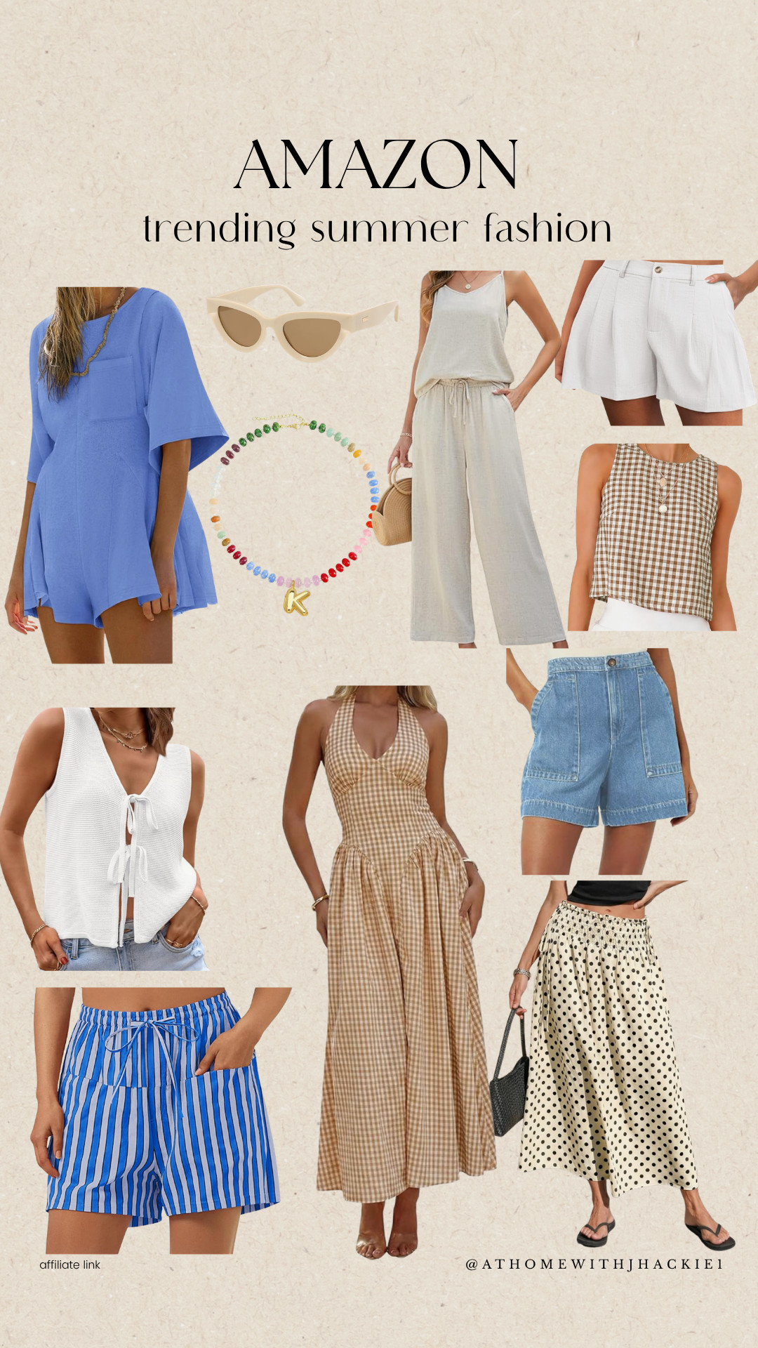 Amazon Trending Summer Fashion
amazon summer fashion, amazon fashion finds, trending summer outfits, neutral summer outfit, blue romper outfit, gingham maxi dress, linen matching set, white tailored shorts, striped boxer shorts women, polka dot maxi skirt, denim shorts outfit, summer capsule wardrobe, affordable amazon fashion, amazon vacation outfits, chic summer style, effortless summer fashion, casual summer looks, beach vacation outfits, elevated basics women, coastal grandmother style, lightweight summer clothing, amazon style finds, trendy amazon clothing, minimalist summer fashion, womens amazon clothing finds, summer date night outfit, everyday summer style, cute amazon outfits, woven handbag outfit, colorful initial necklace, summer wardrobe essentials

#LTKSeasonal #LTKTravel