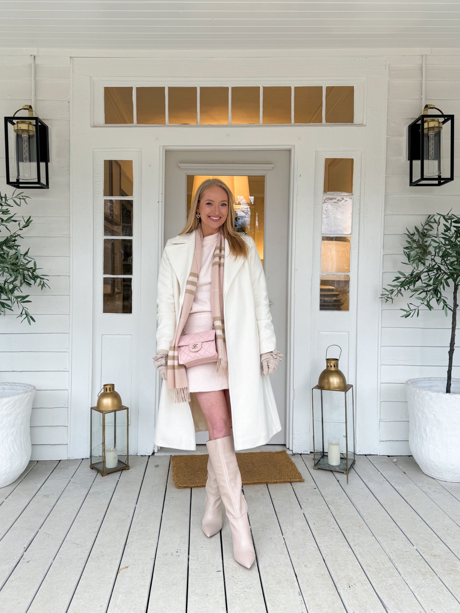 Wore this girly outfit to brunch with a girlfriend and it would be so cute for valentines day! Wearing a small in the top and bottom  