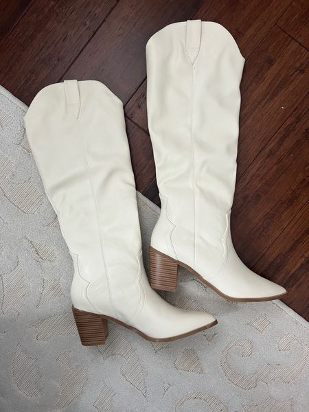 White cowboy boots

#LTKshoecrush #LTKfindsunder50