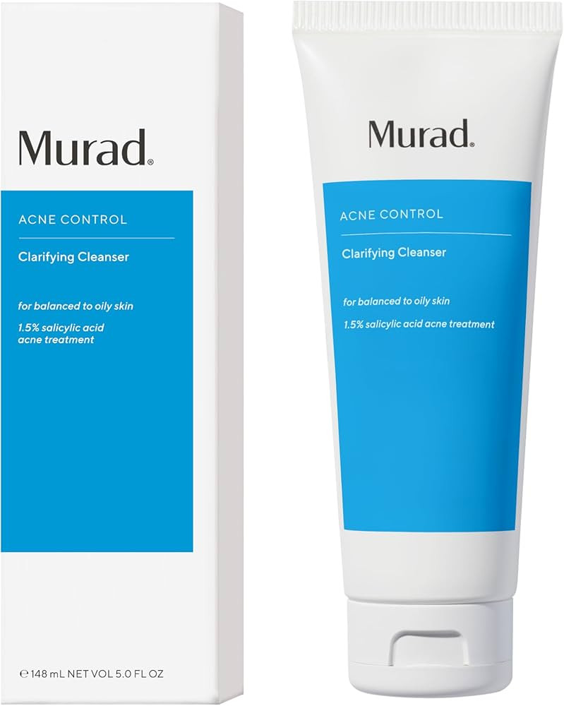 Murad Acne Control Clarifying Cleanser – Salicylic Acid & Green Tea Formula for Acne, Deep Pore... | Amazon (US)