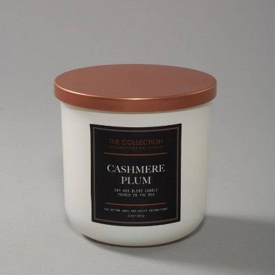 12oz Jar Candle Cashmere Plum - The Collection By Chesapeake Bay Candle | Target