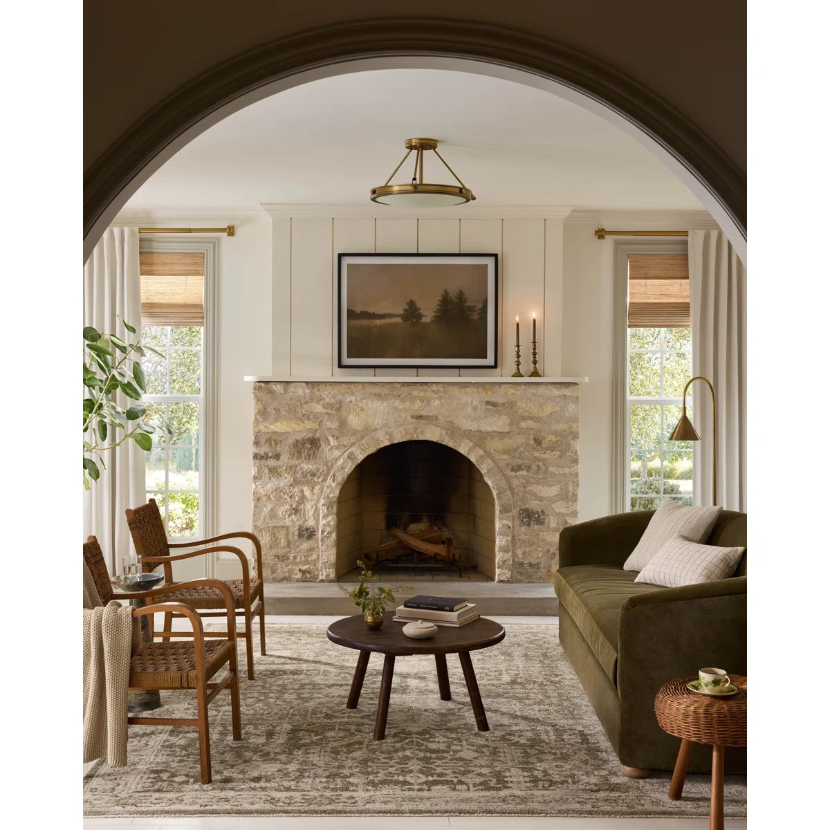 Magnolia Home by Joanna Gaines x Loloi Pace Forrest / Natural Area Rug | Wayfair North America