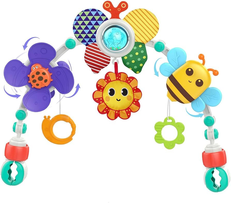 FBesteam Baby Stroller Arch Toy: Infant Crib Bassinet Toys Adjustable Hanging Activity Arch with ... | Amazon (US)