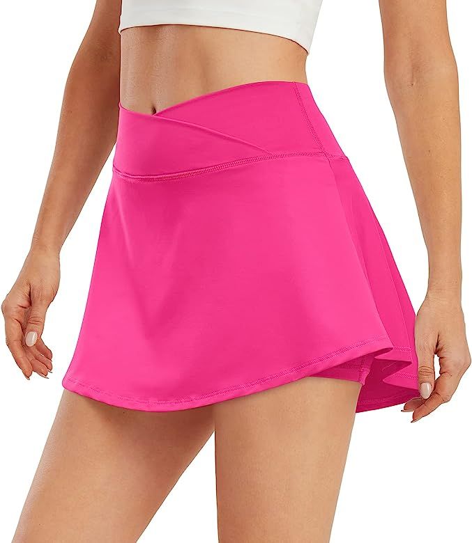 ED3SIZE Pleated Tennis Skirt with Pockets for Women Athletic Golf Skorts Skirts with Shorts Cross... | Amazon (US)