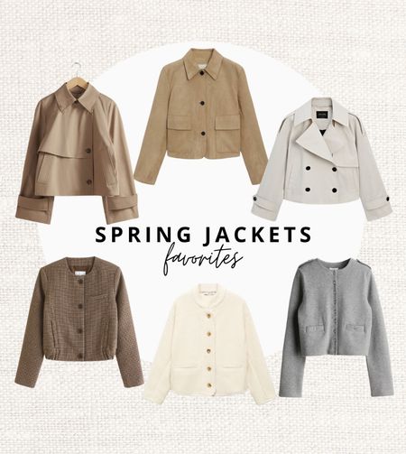 Jackets Suitable for the Spring! 🌸

Read the size guide/size reviews to pick the right size.

Leave a 🖤 to favorite this post and come back later to shop

Spring Jackets, Spring Outfit Inspiration, Capsule Wardrobe, New Season, Cropped Trench Coat,  Button Detail Jacket, Wool Blend Jacket, Tweed Jacket, Bomber Style Jacket, Shearling Jacket, H&M, Massimo Dutti, A&F, & Other Stories 

#LTKstyletip #LTKeurope #LTKSeasonal