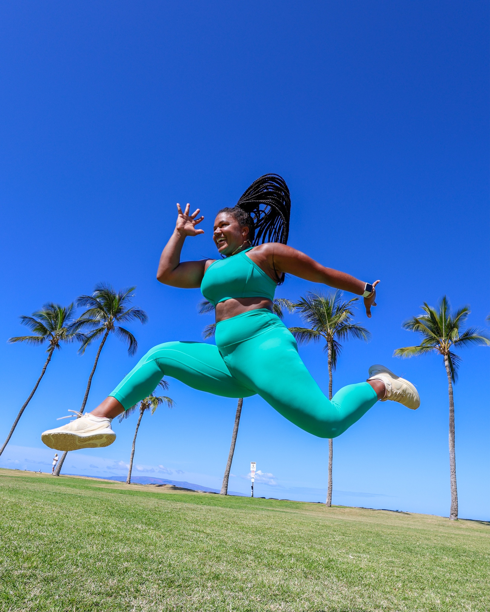 Maldives green is calling your name 💙

When I say I am obsessed with this new lululemon bra style… I AM OBSESSED!

The high neck keeps the girls in check and the classic razor back style is so flattering.

Size 8 in both and both the bra and leggings fit True to Size!

At 5’2 I always order the 21” leggings for a cropped look and the 23” for a 7/8 length!

#matchingset #workoutset #gymoutfit #lululemon #sportsbra #workoutleggings

#LTKfit #LTKSeasonal #LTKcurves