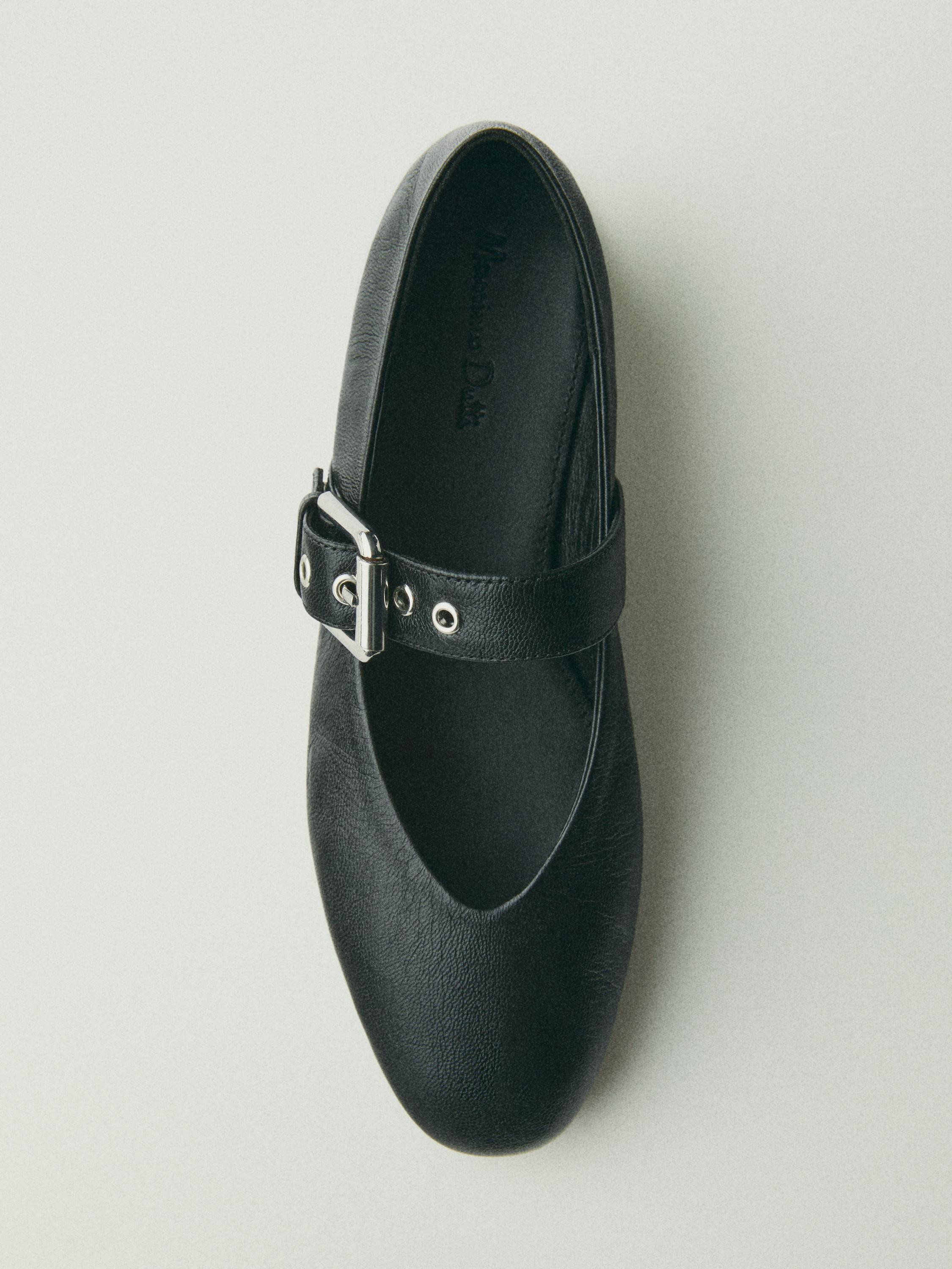 Soft ballet flats with buckle | Massimo Dutti US