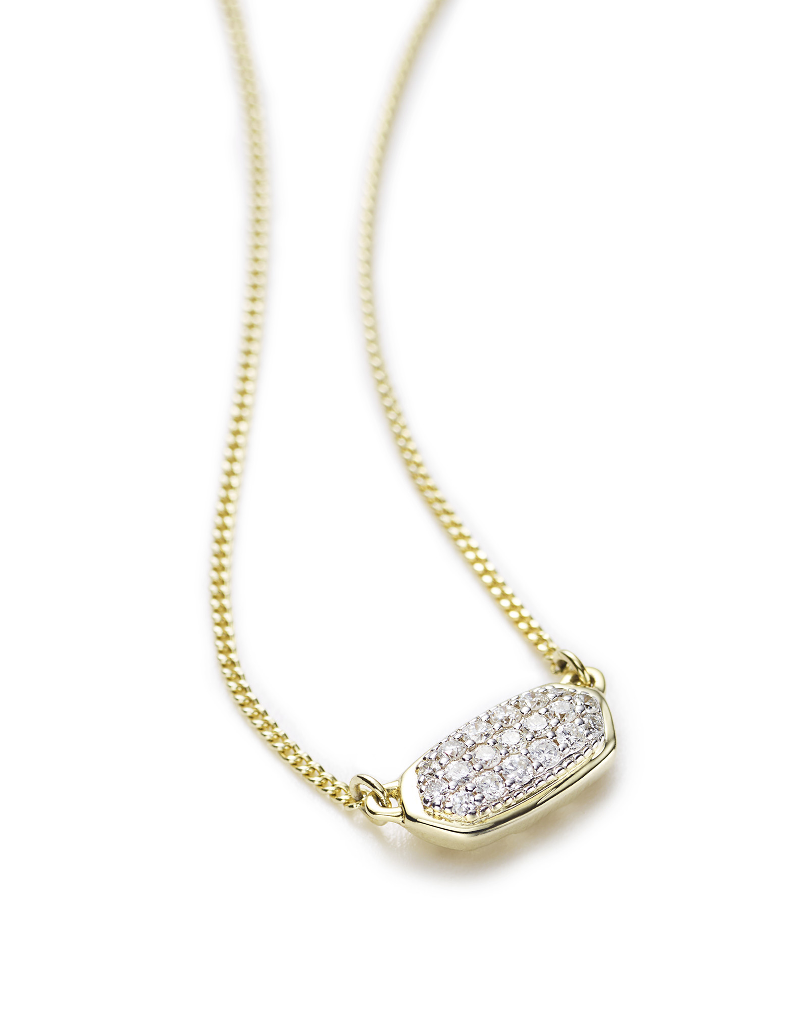 Lisa Pendant Necklace in Pave Diamond and 14k Yellow Gold | Kendra Scott